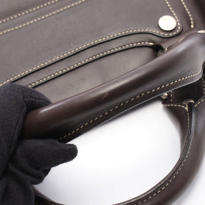 ブギーバッグ ハンドバッグ レザー ダークブラウン セリーヌ バッグ CELINE