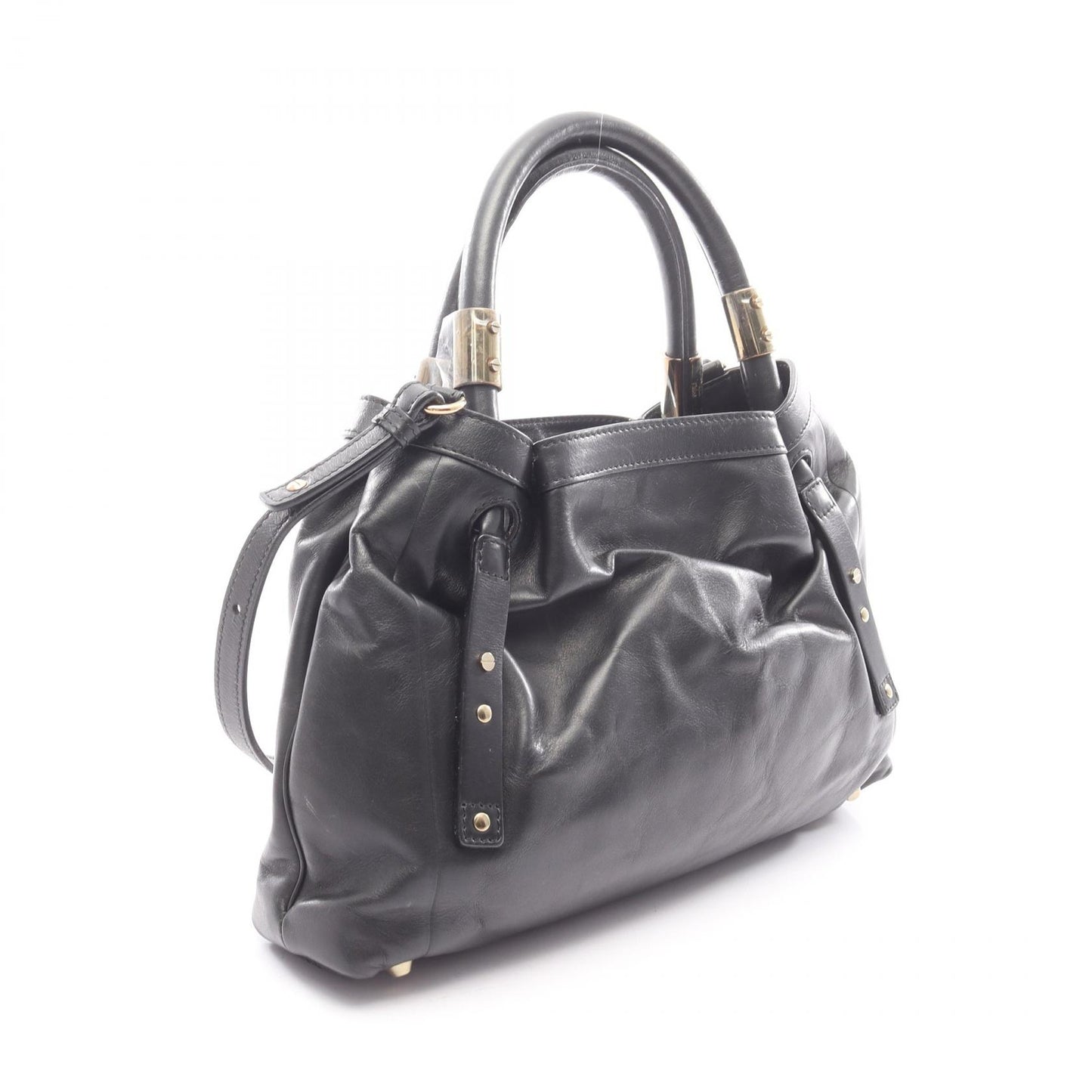 ヴィクトリア 2WAY ハンドバッグ レザー ブラック クロエ バッグ Chloe