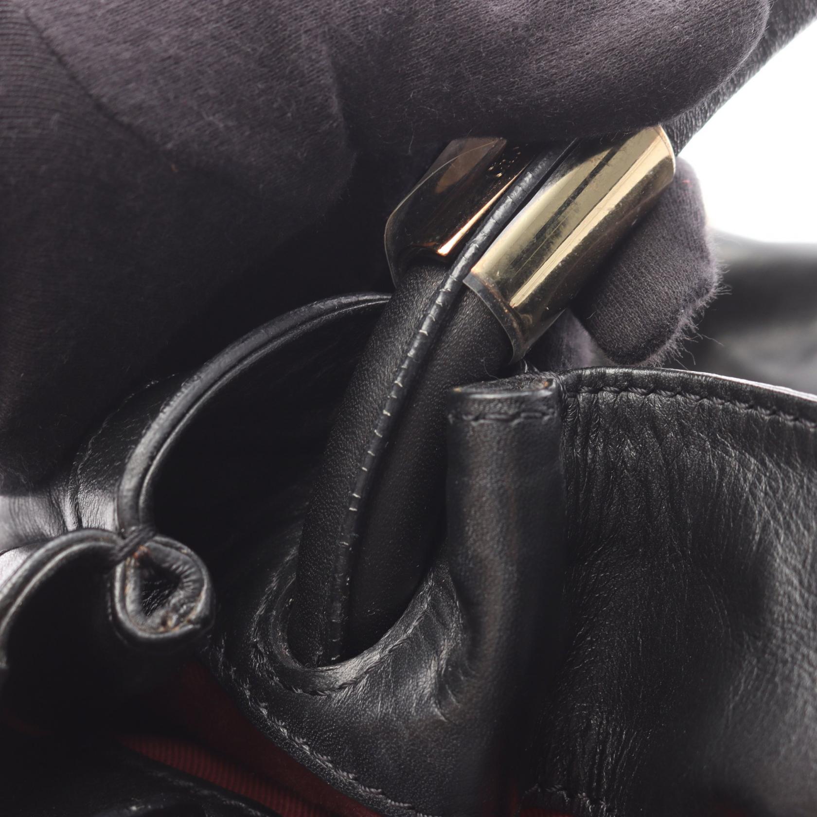 ヴィクトリア 2WAY ハンドバッグ レザー ブラック クロエ バッグ Chloe