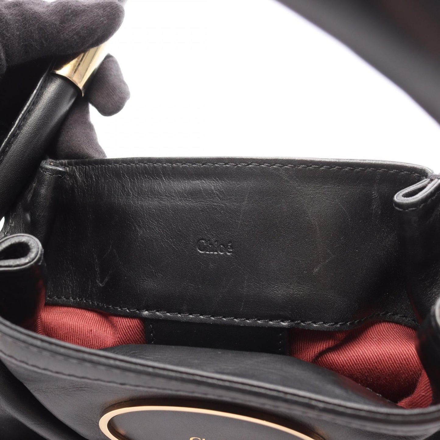 ヴィクトリア 2WAY ハンドバッグ レザー ブラック クロエ バッグ Chloe