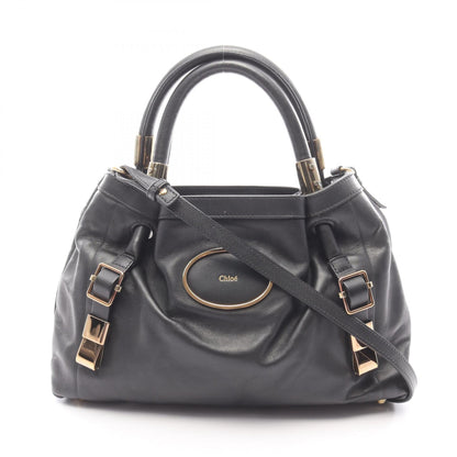 ヴィクトリア 2WAY ハンドバッグ レザー ブラック クロエ バッグ Chloe