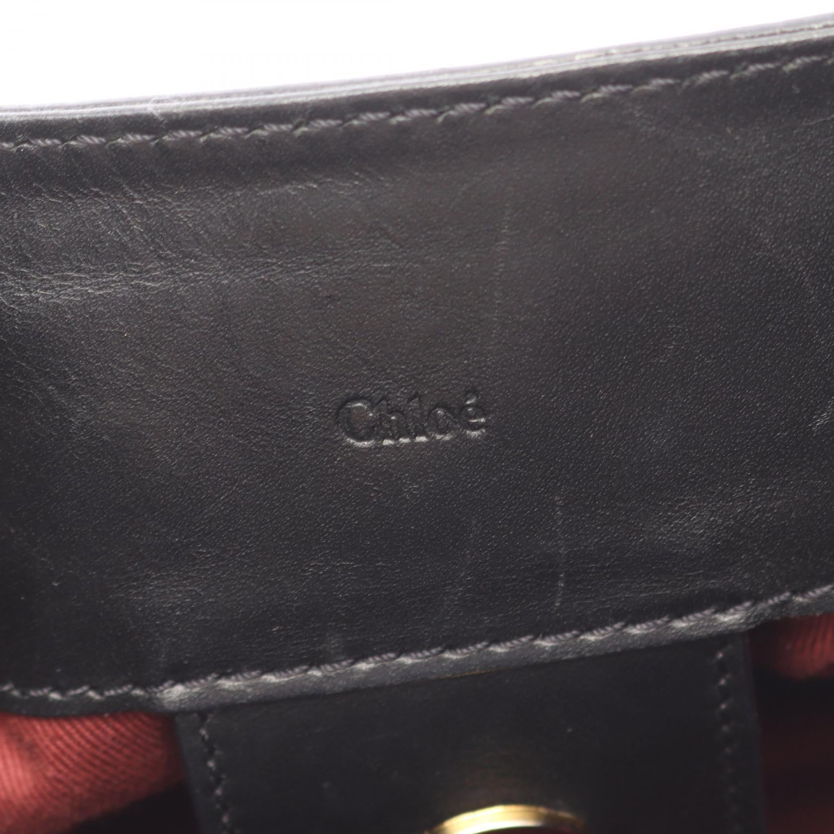 ヴィクトリア 2WAY ハンドバッグ レザー ブラック クロエ バッグ Chloe