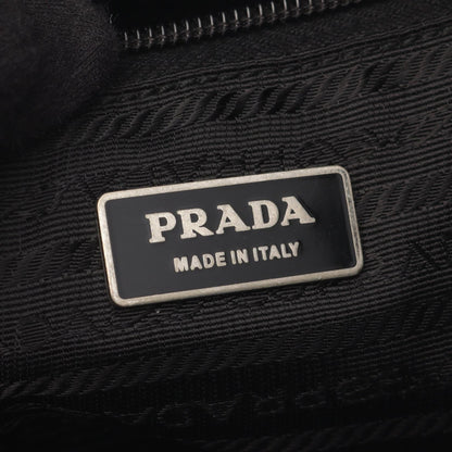 VIAGGIO ショルダーバッグ ナイロン サフィアーノレザー ブラック プラダ バッグ PRADA