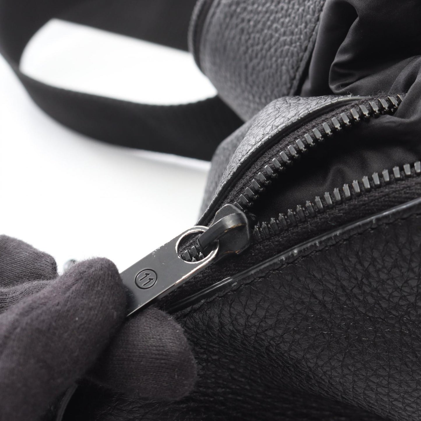5AC ショルダーバッグ レザー ブラック メゾンマルジェラ バッグ Maison Margiela
