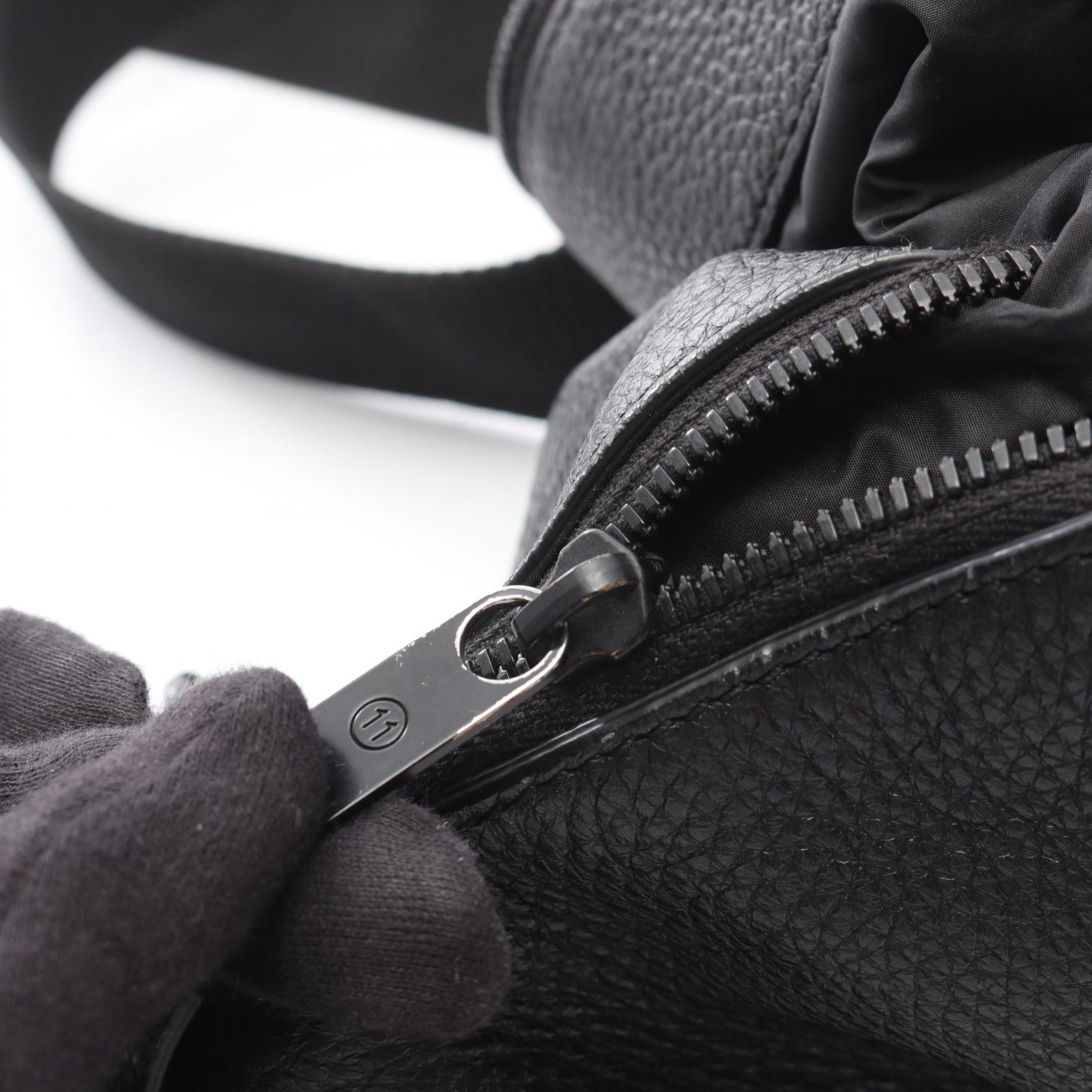 5AC ショルダーバッグ レザー ブラック メゾンマルジェラ バッグ Maison Margiela
