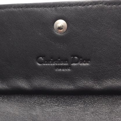カナージュ 二つ折り長財布 レザー ブラック クリスチャンディオール 財布・小物 Christian Dior