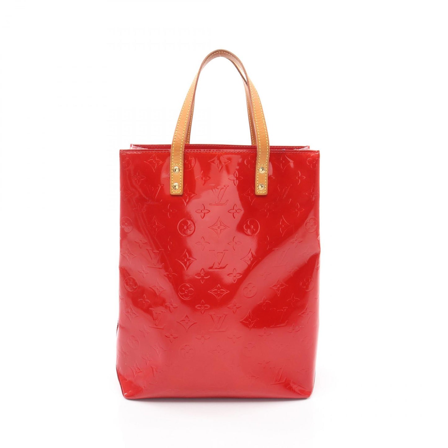 リードMM モノグラムヴェルニ ルージュ ハンドバッグ トートバッグ レザー レッド ルイヴィトン バッグ LOUIS VUITTON