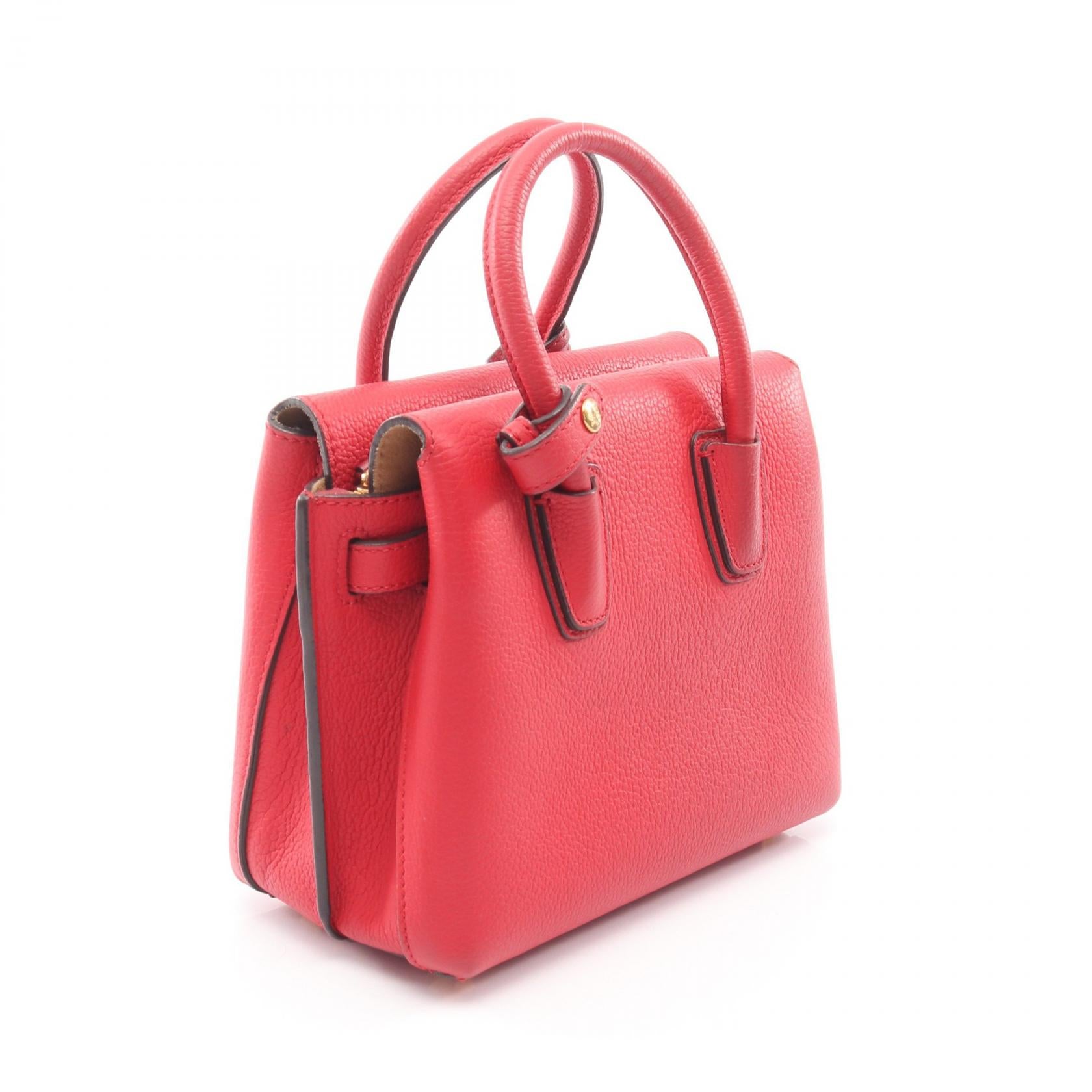 MINI MILLA ミラ 2WAY ハンドバッグ レザー レッド エムシーエム バッグ MCM