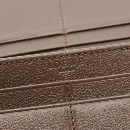 アナグラム 二つ折り長財布 レザー ブラウン ロエベ 財布・小物 LOEWE