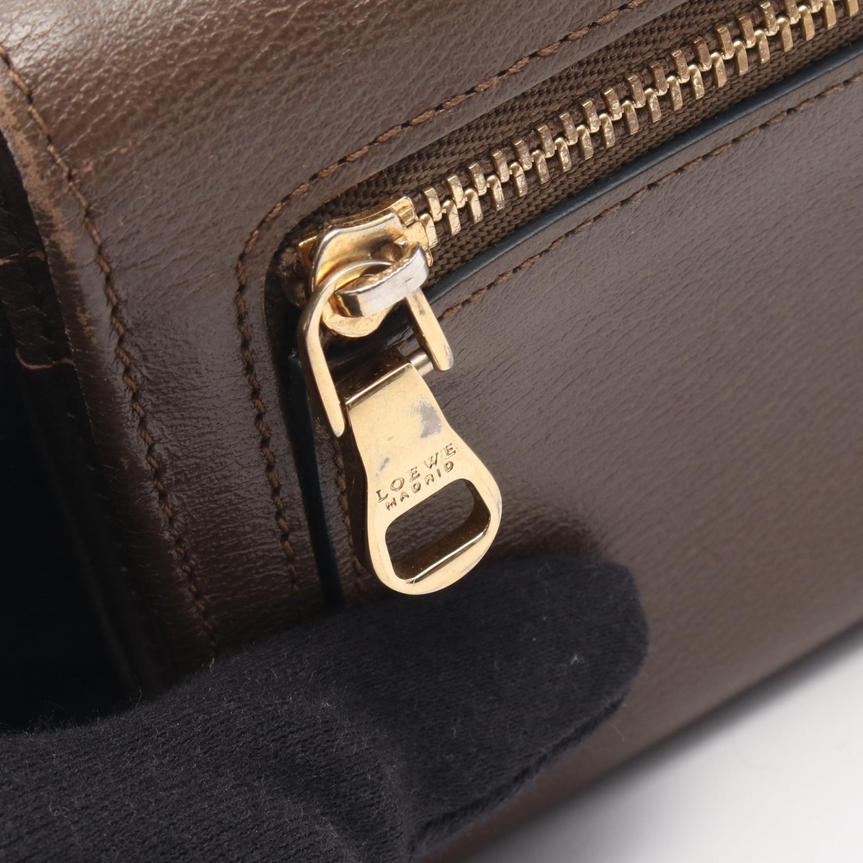 アナグラム 二つ折り長財布 レザー ブラウン ロエベ – RECLO