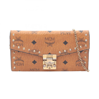PATRICIA パトリシア ヴィセトス チェーンウォレット レザ- ブラウン ブラック エムシーエム バッグ MCM