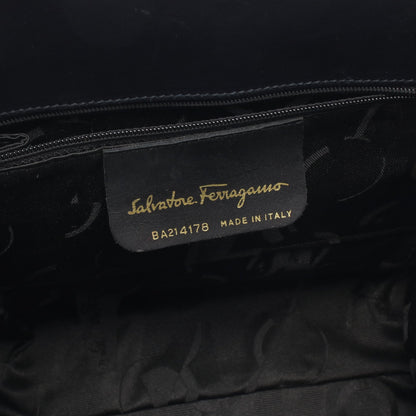 ヴァラリボン ハンドバッグ レザー ネイビー サルヴァトーレフェラガモ バッグ Salvatore Ferragamo