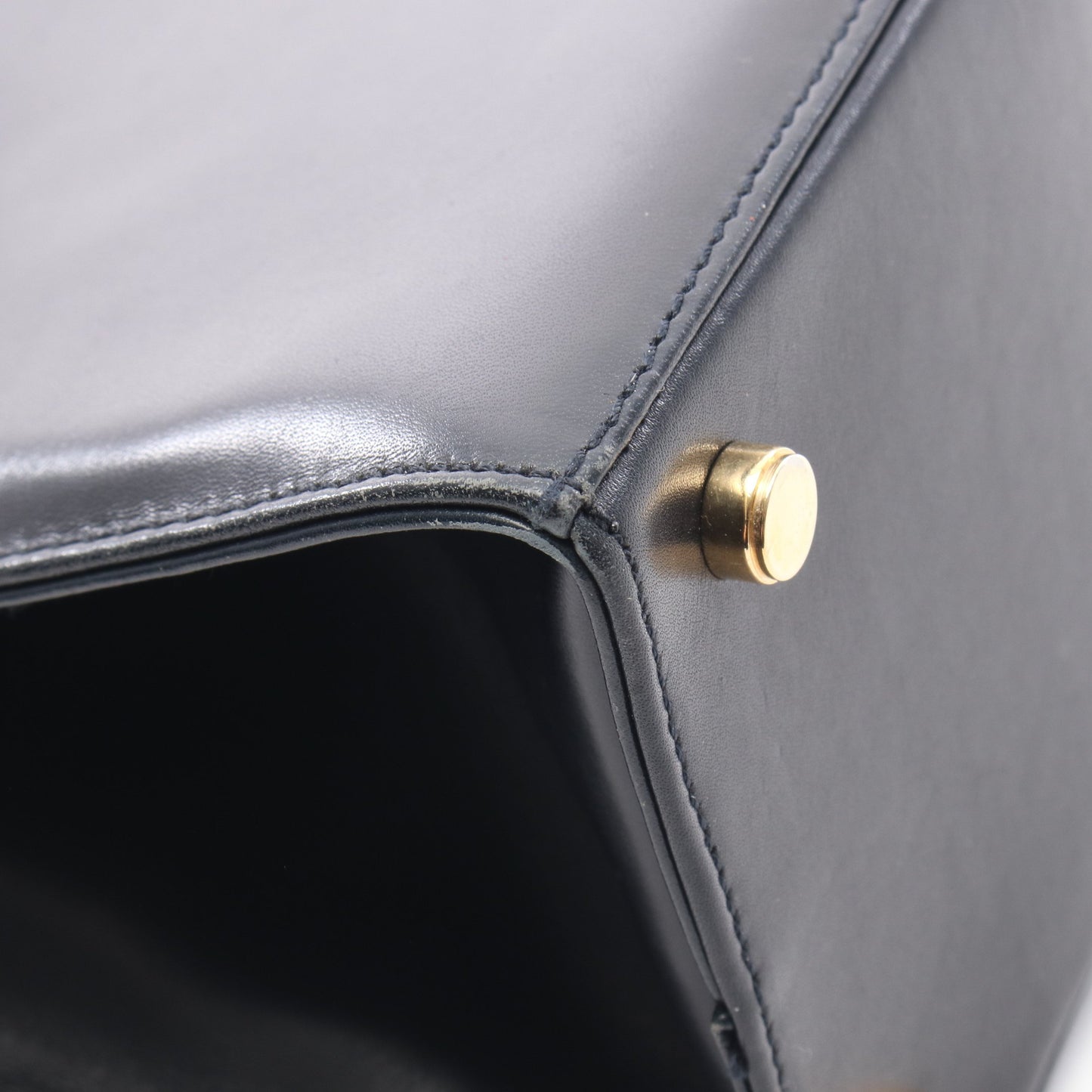 ヴァラリボン ハンドバッグ レザー ネイビー サルヴァトーレフェラガモ バッグ Salvatore Ferragamo
