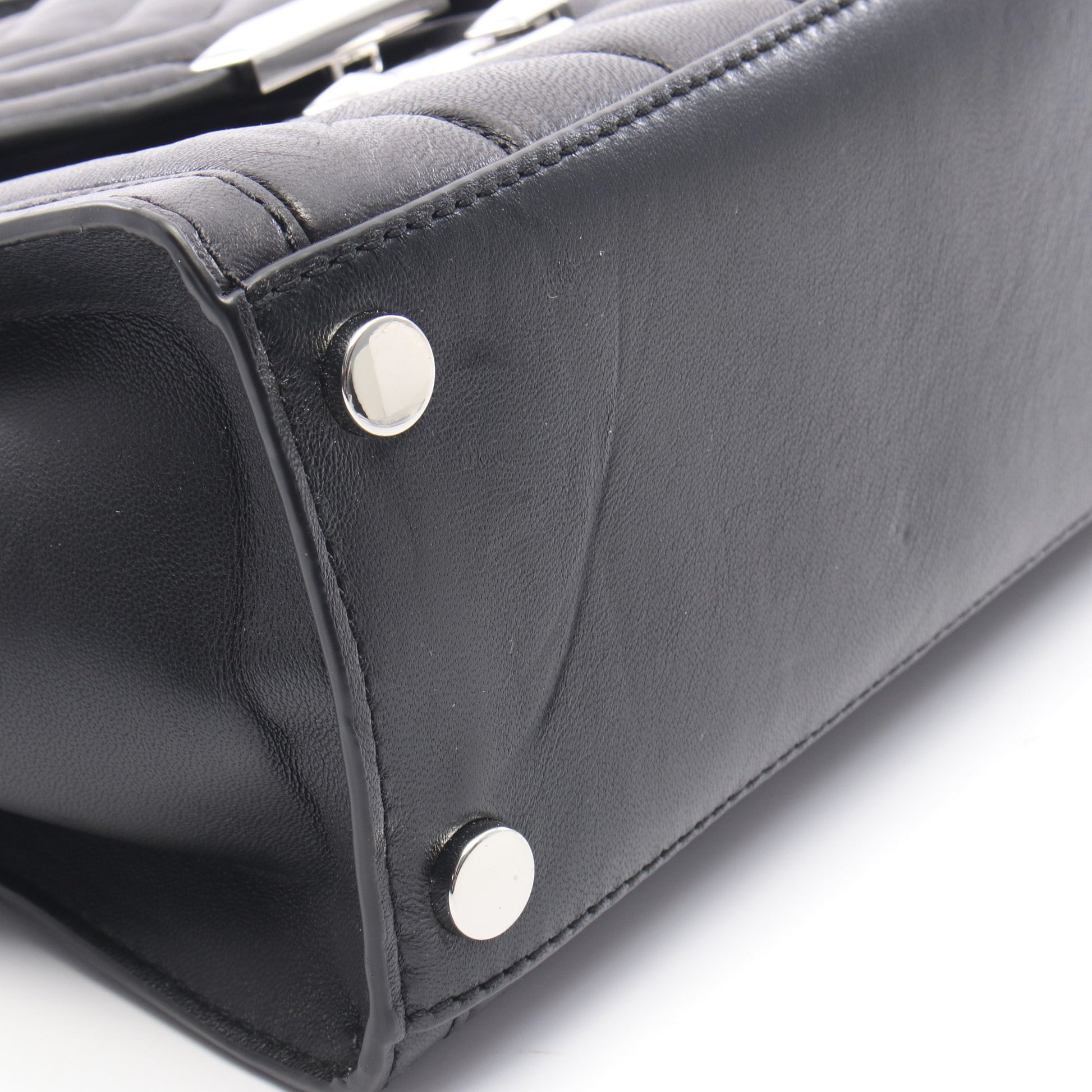 WHITNEY ホイットニー 2WAY ハンドバッグ レザー ブラック マイケルコース バッグ MICHAEL KORS