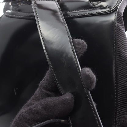 バンブー バックパック リュックサック ナイロン エナメル ブラック グッチ バッグ GUCCI