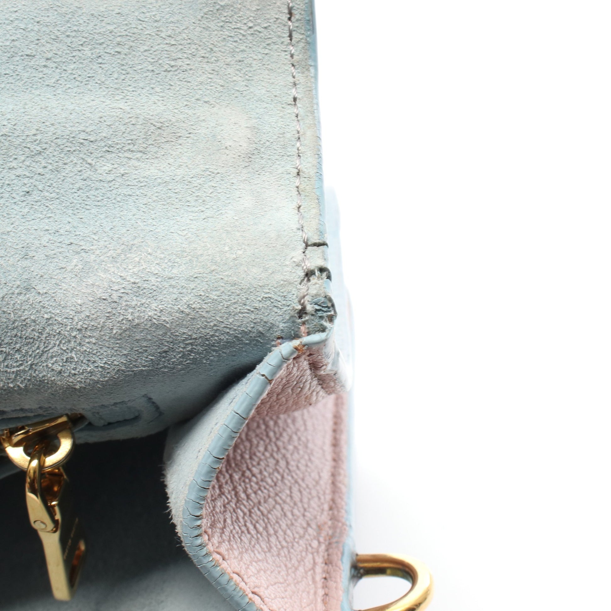 MADRAS マドラス 2WAY ハンドバッグ レザー ライトブルー ライトグリーン ピンク ミュウミュウ バッグ miu miu