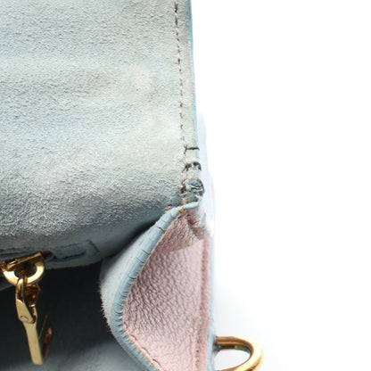MADRAS マドラス 2WAY ハンドバッグ レザー ライトブルー ライトグリーン ピンク ミュウミュウ バッグ miu miu