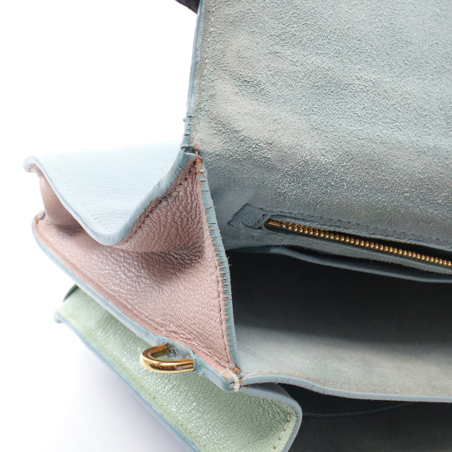 MADRAS マドラス 2WAY ハンドバッグ レザー ライトブルー ライトグリーン ピンク ミュウミュウ バッグ miu miu