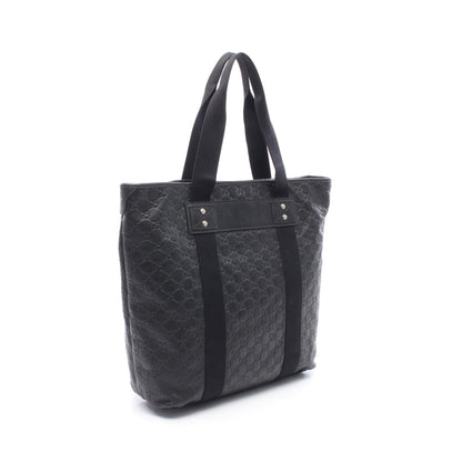 グッチシマ シェリーライン ハンドバッグ トートバッグ レザー ブラック グッチ バッグ GUCCI