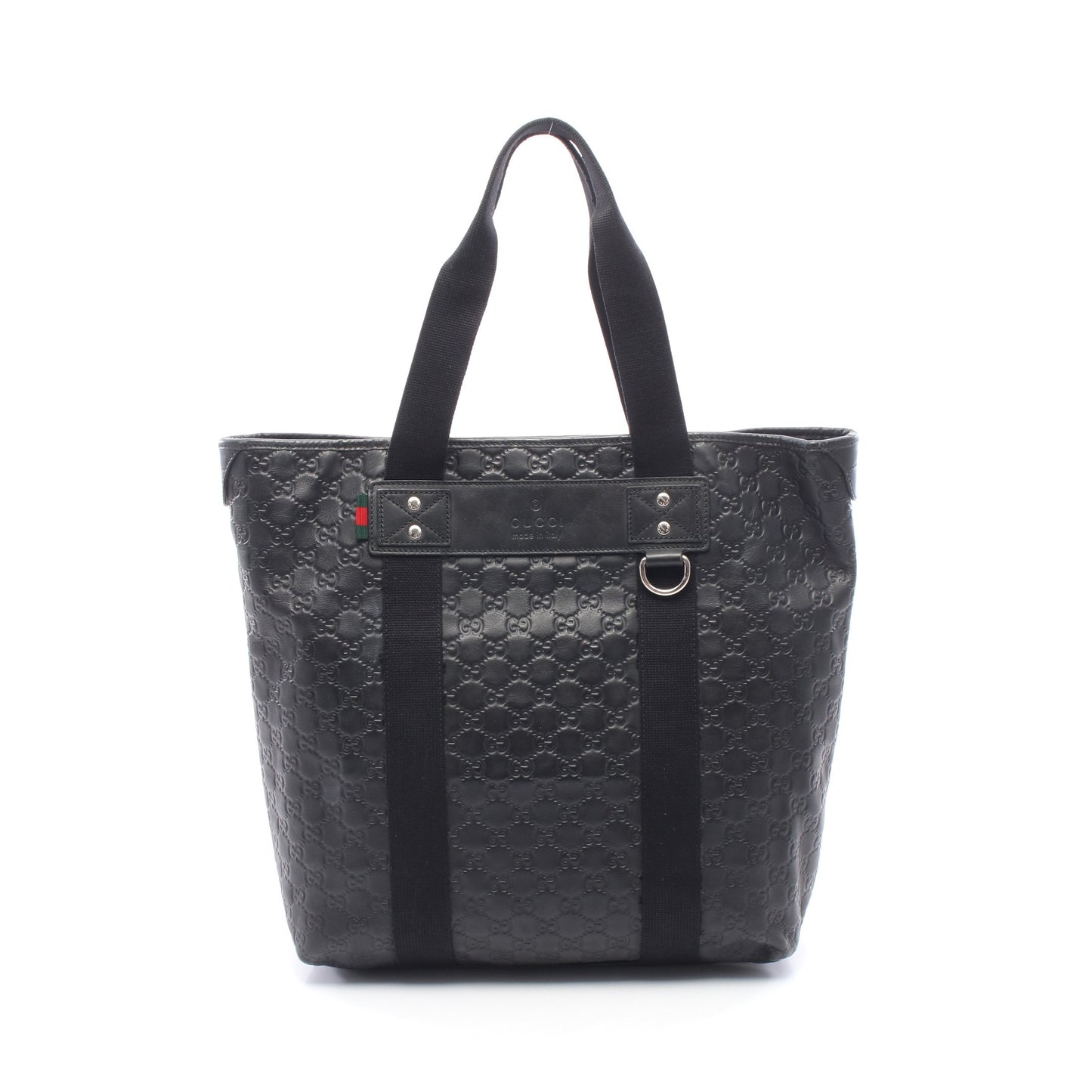 グッチシマ シェリーライン ハンドバッグ トートバッグ レザー ブラック グッチ バッグ GUCCI