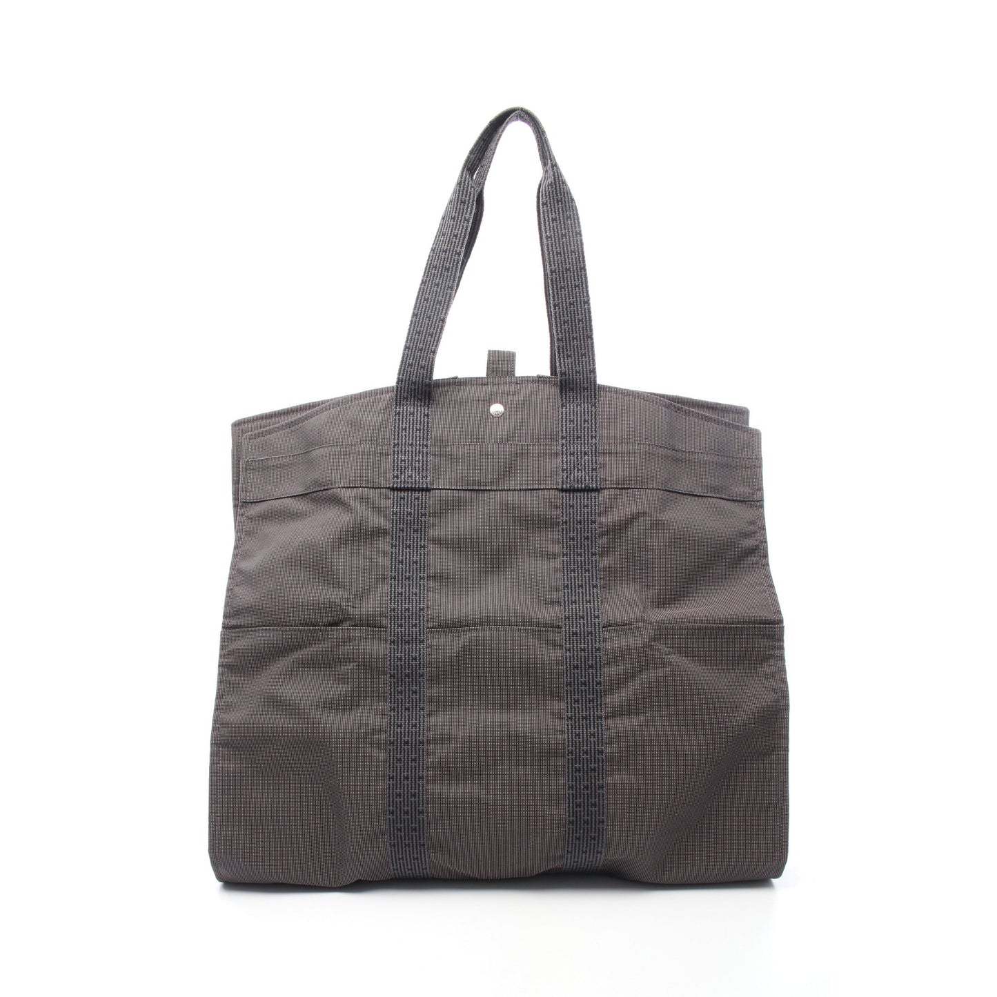 エールライン ガーメントバッグ ナイロンキャンバス ダークグレー シルバー金具 エルメス バッグ HERMES