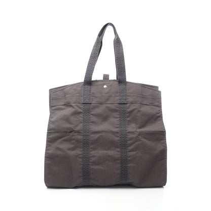 エールライン ガーメントバッグ ナイロンキャンバス ダークグレー シルバー金具 エルメス バッグ HERMES