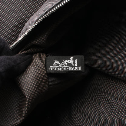 エールライン ガーメントバッグ ナイロンキャンバス ダークグレー シルバー金具 エルメス バッグ HERMES