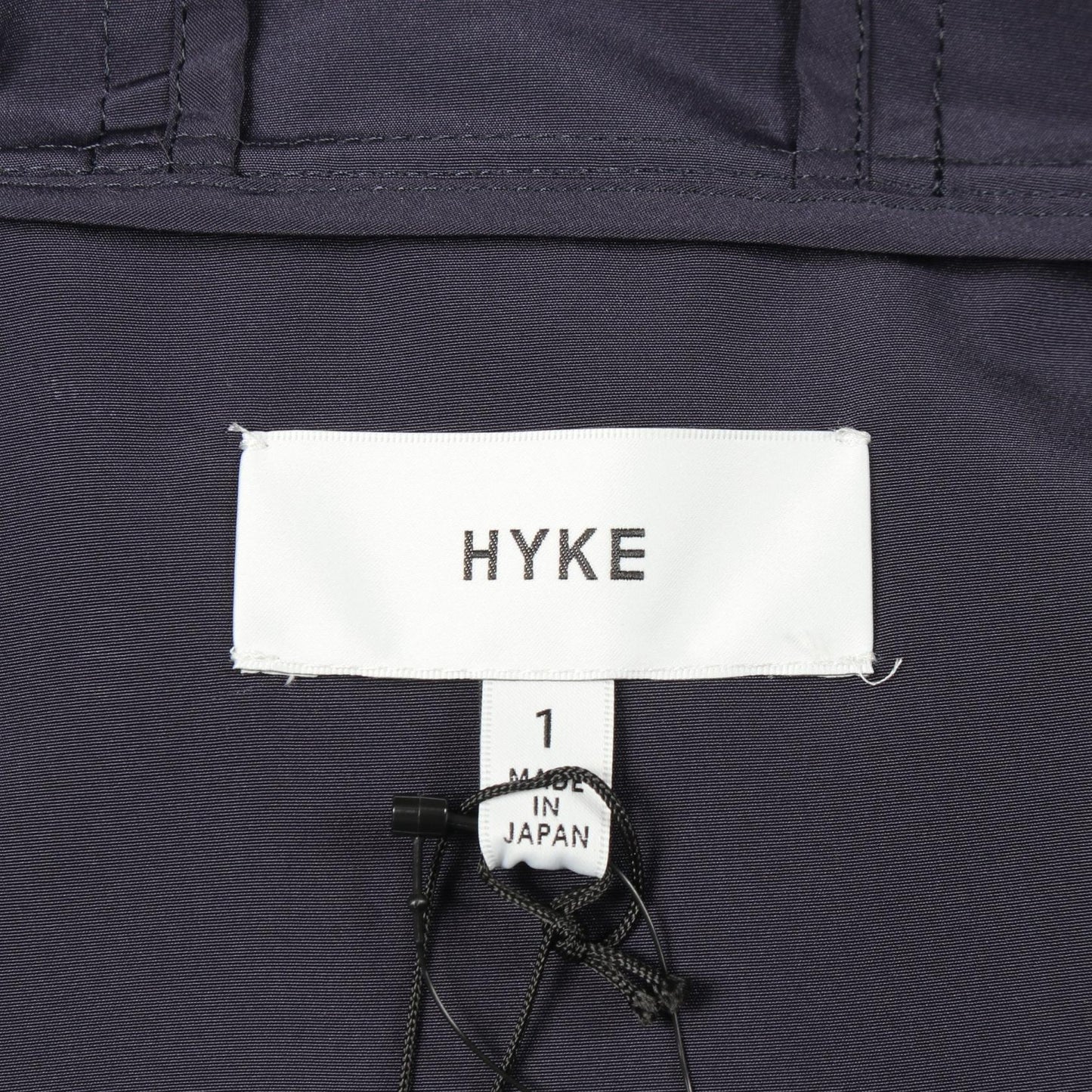 フード付き レインコート モッズコート ダークパープル ハイク アウター HYKE