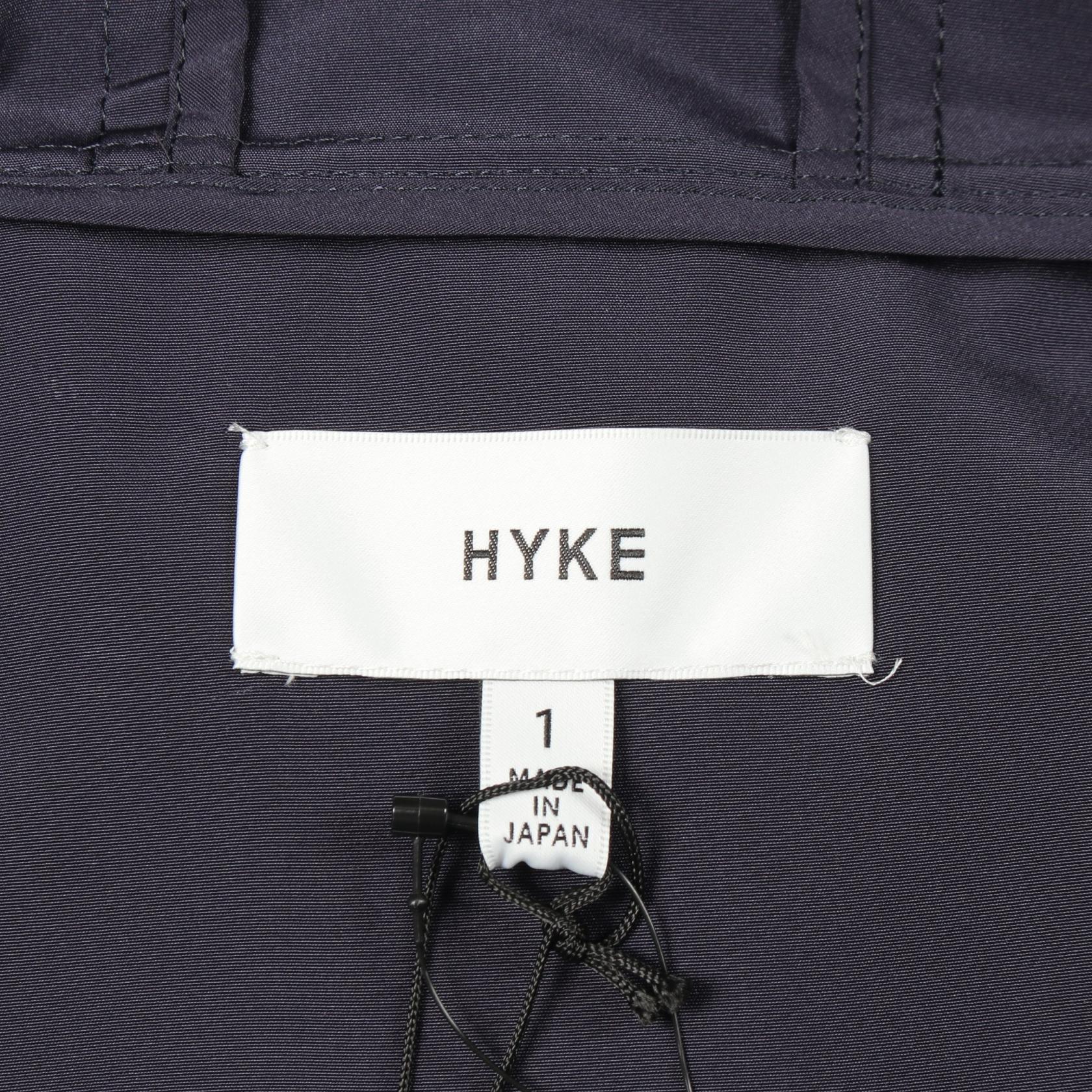 フード付き レインコート モッズコート ダークパープル ハイク アウター HYKE