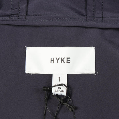 フード付き レインコート モッズコート ダークパープル ハイク アウター HYKE