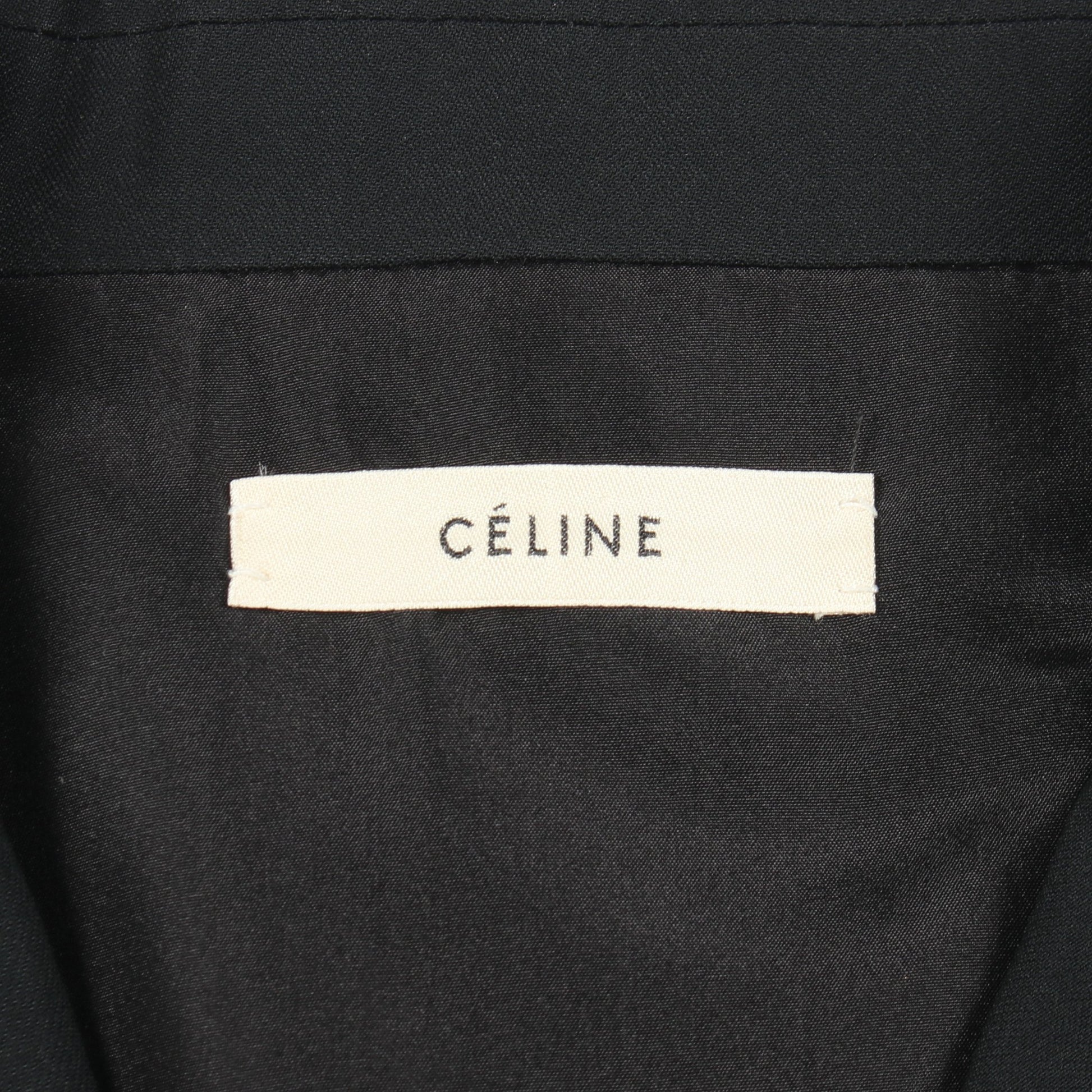 ダブル ジャケット レーヨン ブラック セリーヌ アウター CELINE