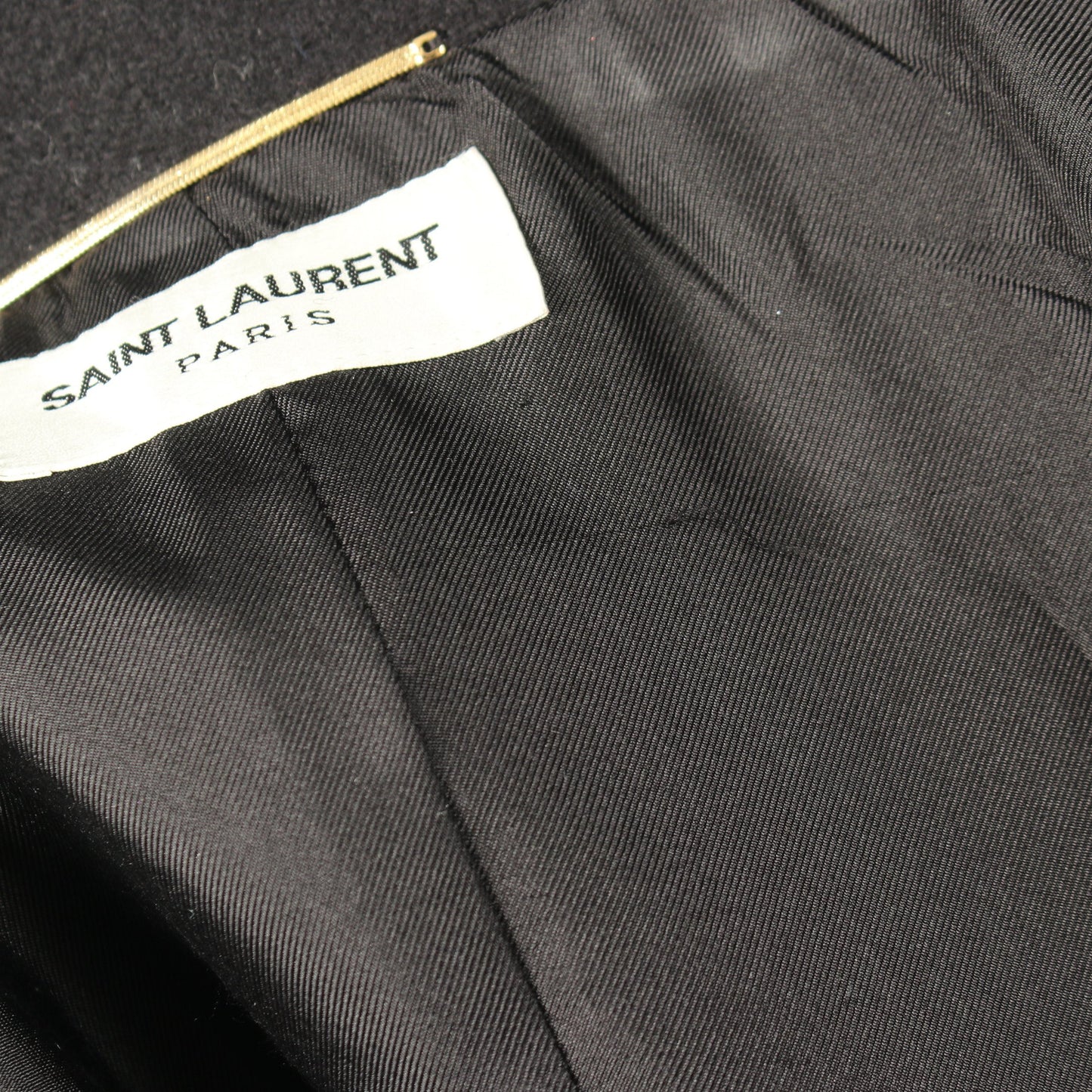 メルトンコクーン コート ウール ブラック サンローランパリ アウター SAINT LAURENT PARIS