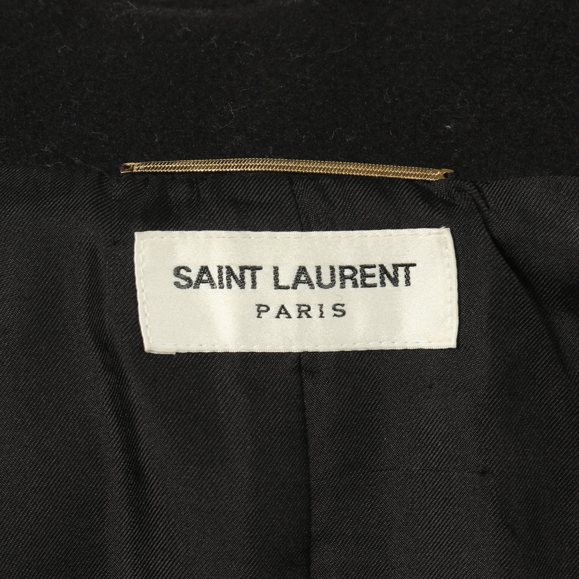 メルトンコクーン コート ウール ブラック サンローランパリ アウター SAINT LAURENT PARIS