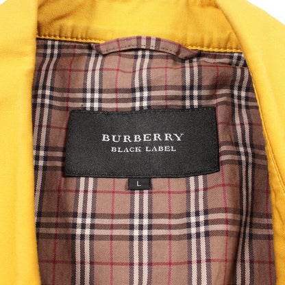 トレンチコート コットン イエロー バーバリーブラックレーベル アウター BURBERRY BLACK LABEL