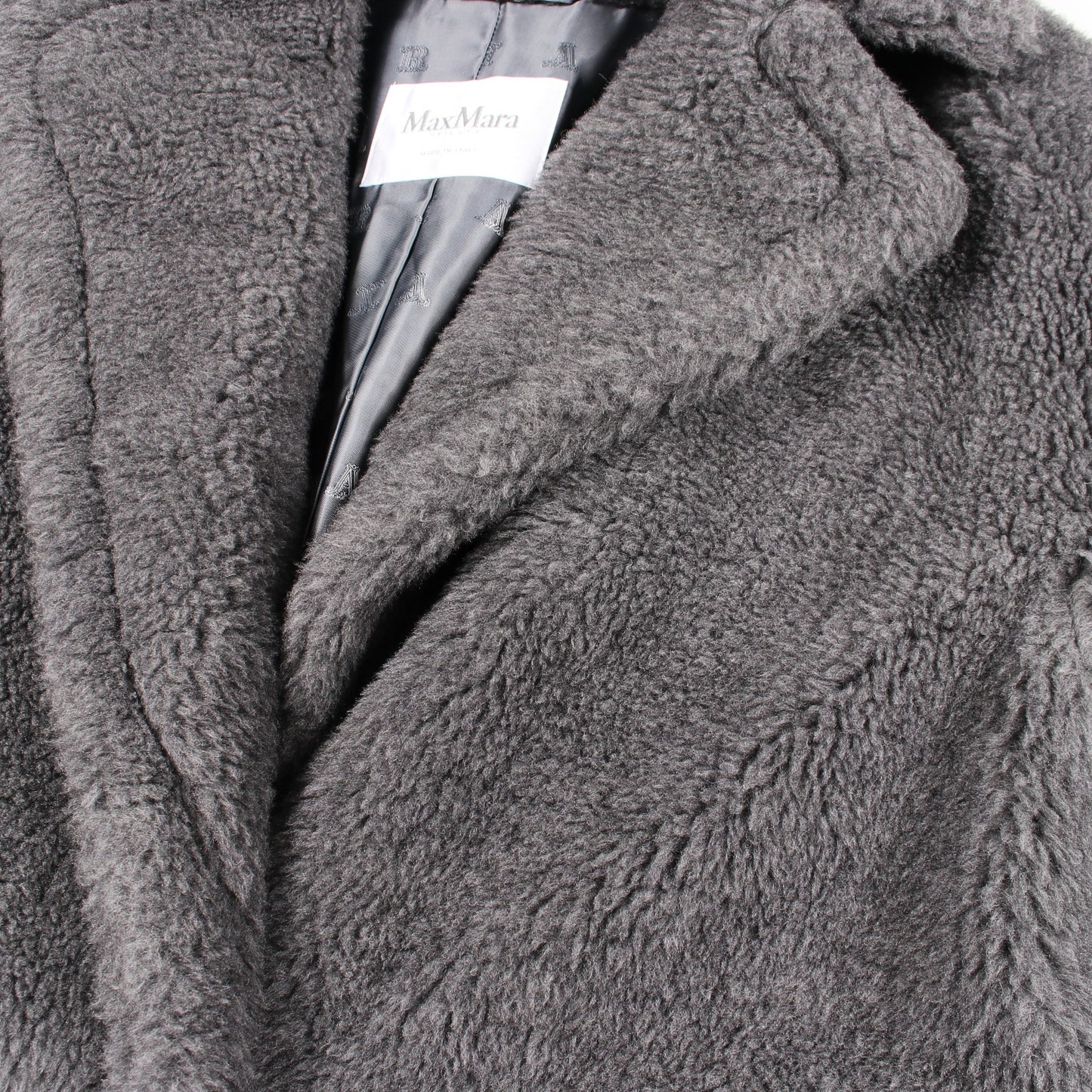 カディアック テディベア オーバーサイズ コート ウール アルパカ グレー マックスマーラ アウター Max Mara