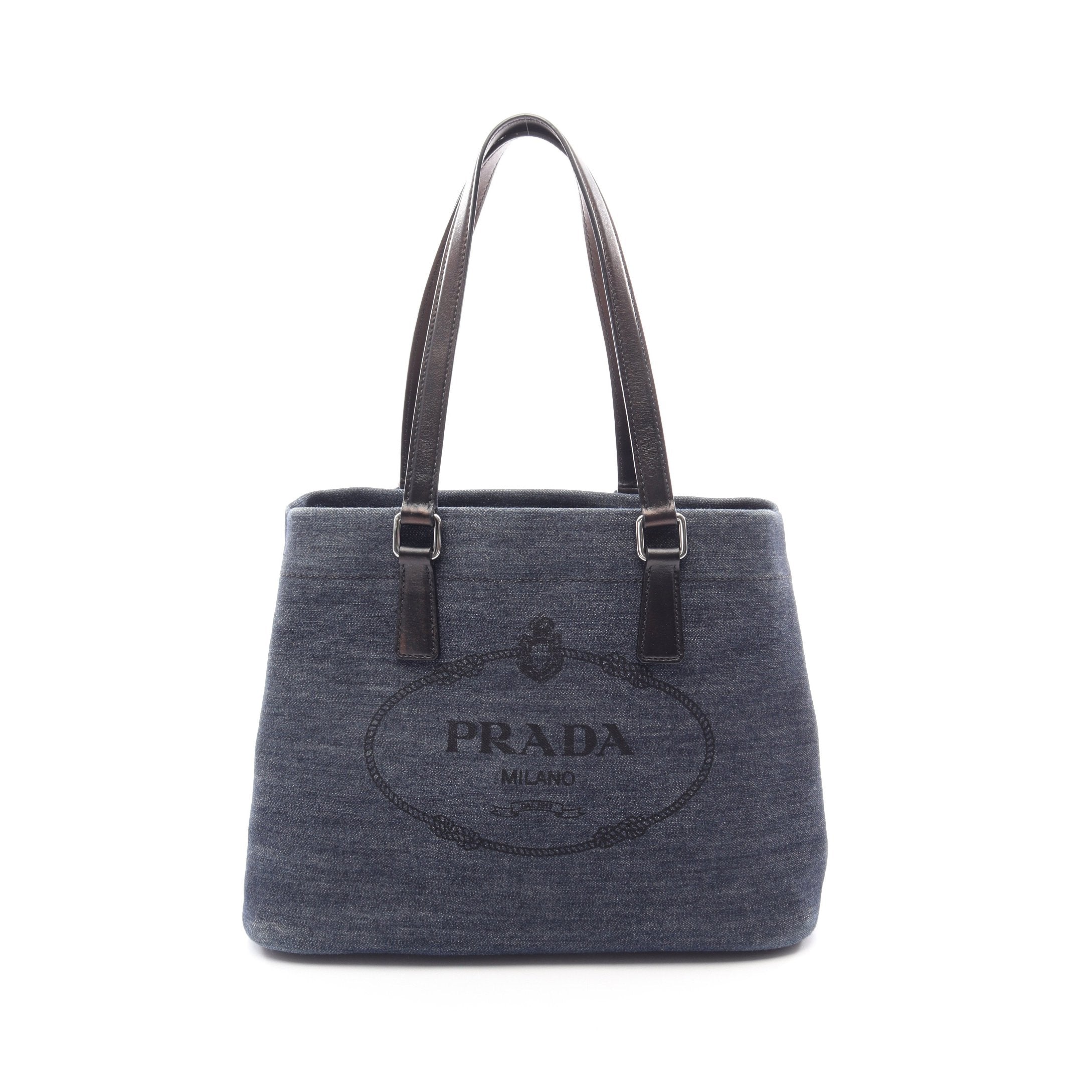 DENIM + VITELLO ハンドバッグ トートバッグ デニム レザー インディゴ