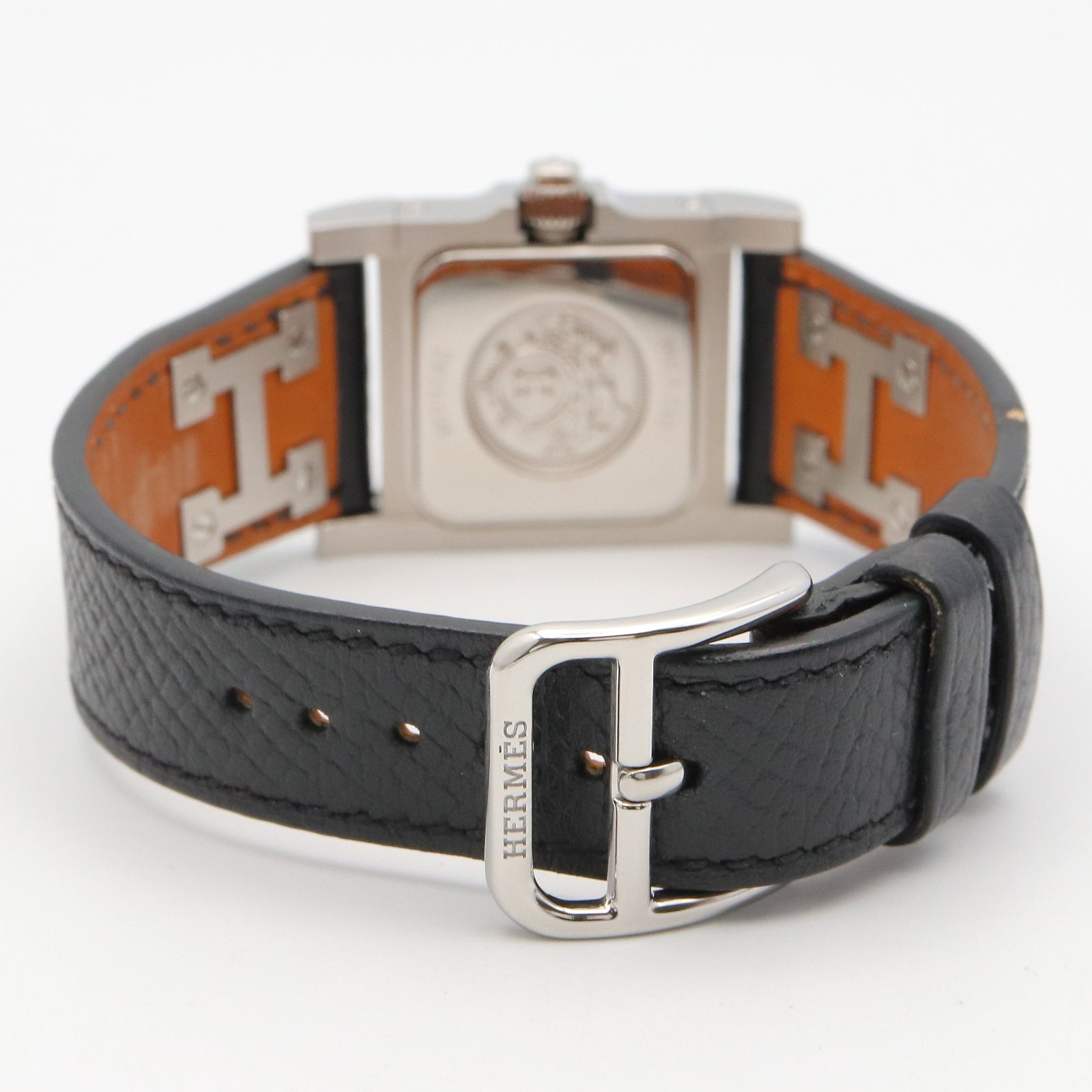 エルメス HERMES メドール クオーツ ブレスレットウォッチ  ウォッチ 時計 腕時計 レザー X○刻 ブラック Vinrage HERMES】スタッズが目を引く個性派時計 メドールのご紹介
