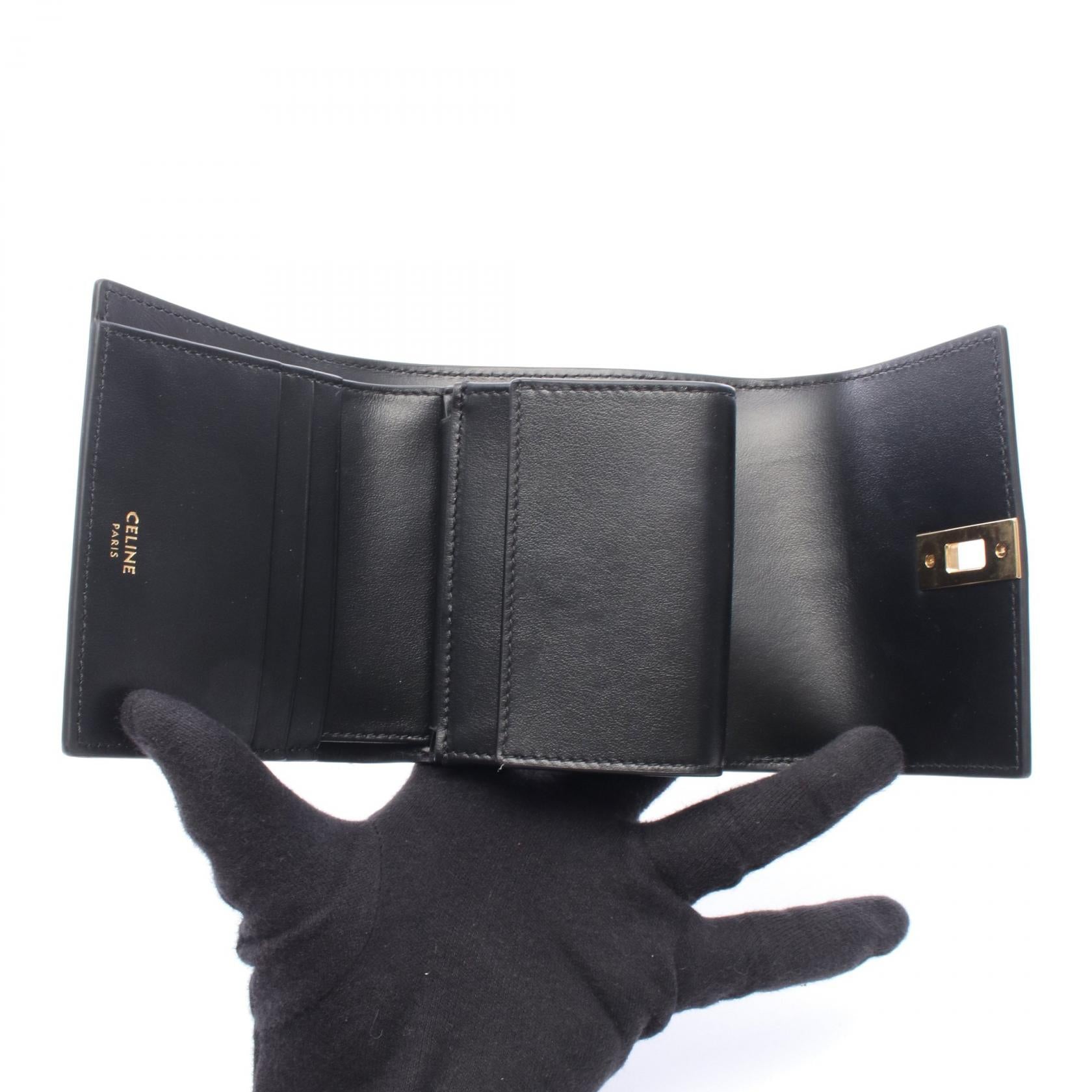 CELINEスモールトリフォールドウォレット16（セーズ） CELINE】スモール トリフォールドウォレット 16（セーズ）財布 (CELINE