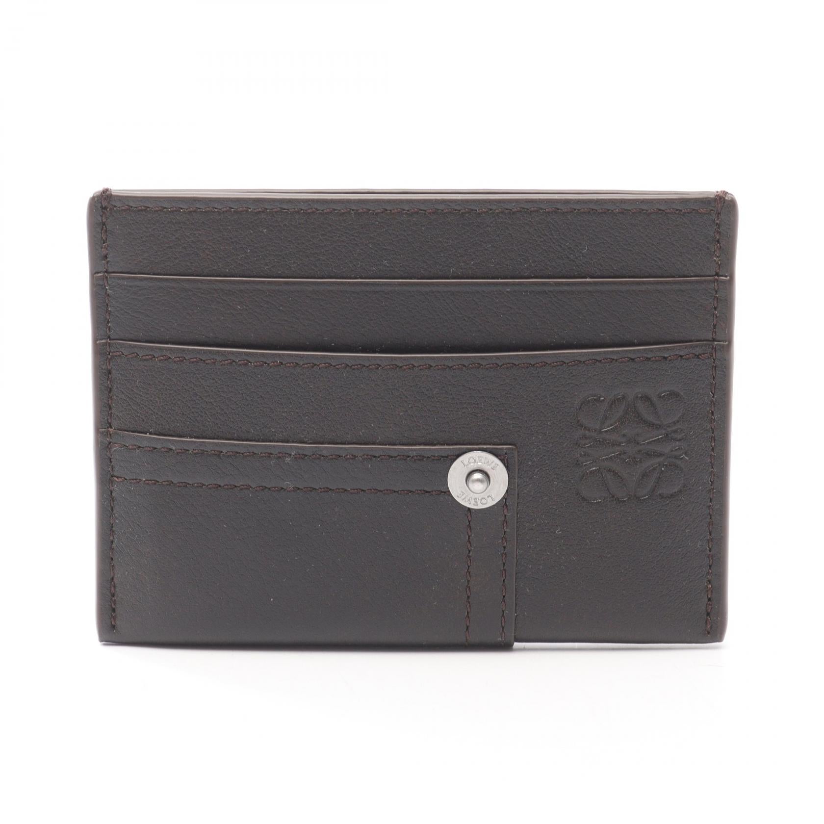 【断捨離】ロエベ　黒 レザー カードケース LOEWE（ロエベ） コインケース TARJETERO MONEDERO C660Z40X07 メンズ