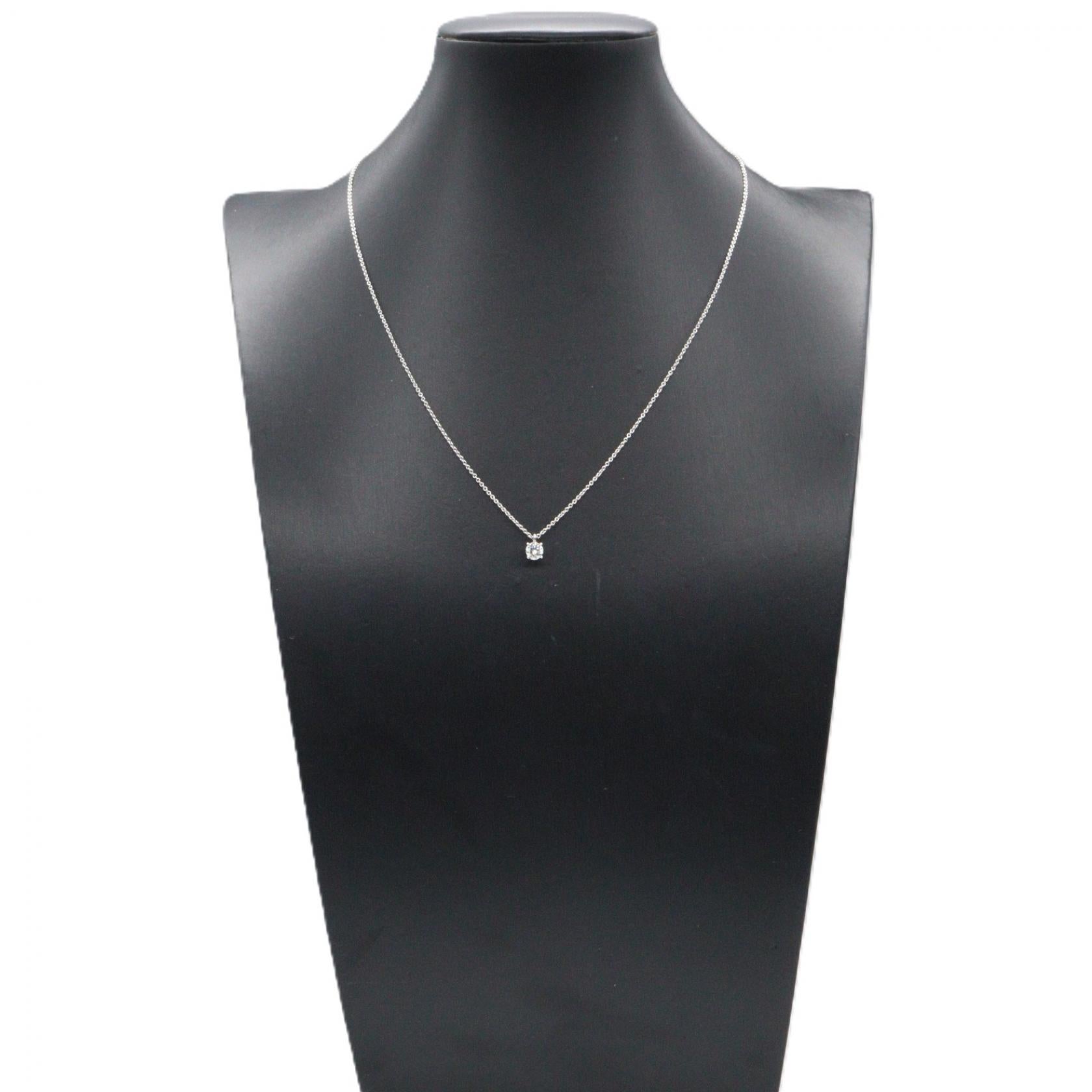 ソリティア ダイヤ ネックレス ネックレス PT950 ダイヤモンド プラチナ クリア ティファニー アクセサリー TIFFANY & Co.