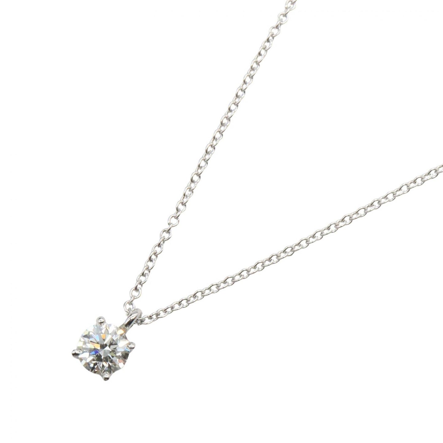 ソリティア ダイヤ ネックレス ネックレス PT950 ダイヤモンド プラチナ クリア ティファニー アクセサリー TIFFANY & Co.