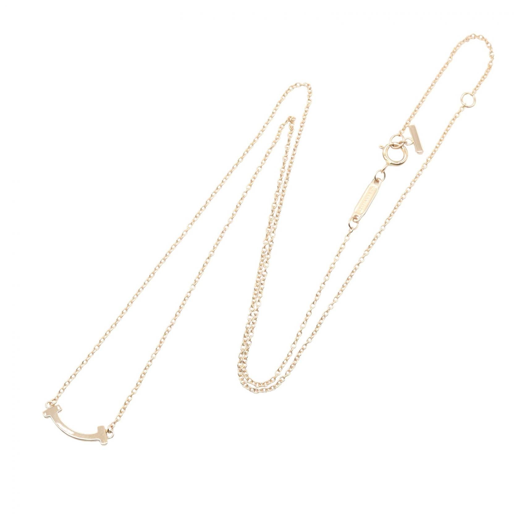 Tスマイル ミニ ネックレス ネックレス K18PG ピンクゴールド ティファニー アクセサリー TIFFANY & Co.