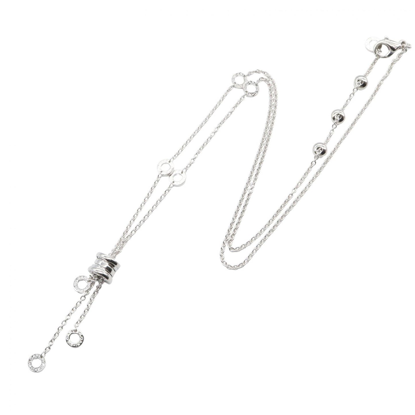 B-zero1 ビーゼロワン エレメントネックレス ネックレス K18WG ホワイトゴールド ブルガリ アクセサリー BVLGARI