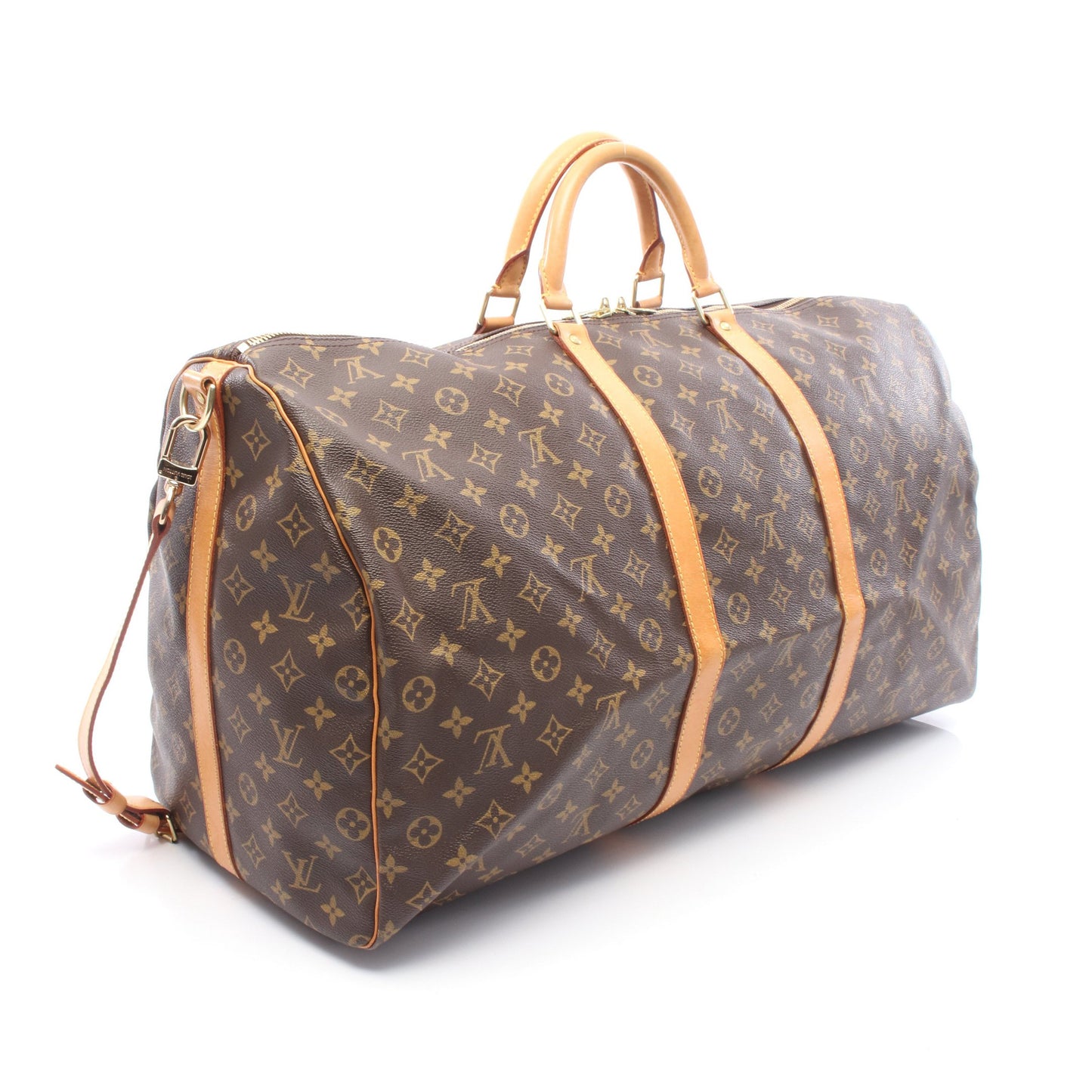 キーポル バンドリエール60 モノグラム 2WAY ボストンバッグ PVC レザー ブラウン ルイヴィトン バッグ LOUIS VUITTON