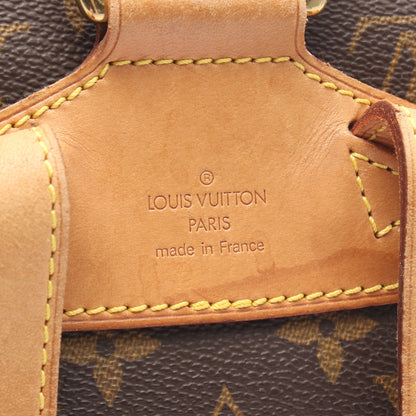 モンスリMM モノグラム バックパック リュックサック PVC レザー ブラウン ルイヴィトン バッグ LOUIS VUITTON