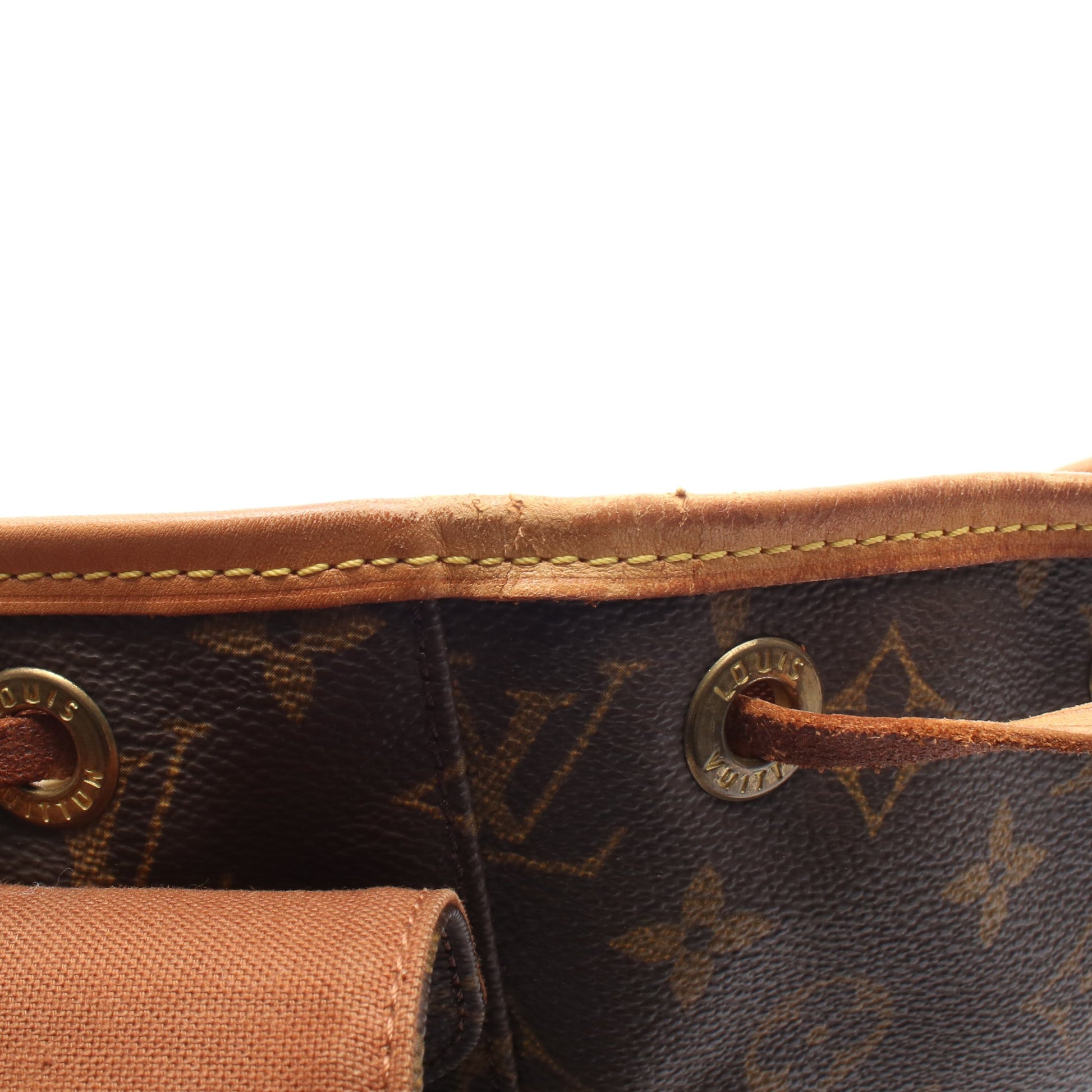 モンスリMM モノグラム バックパック リュックサック PVC レザー ブラウン ルイヴィトン バッグ LOUIS VUITTON