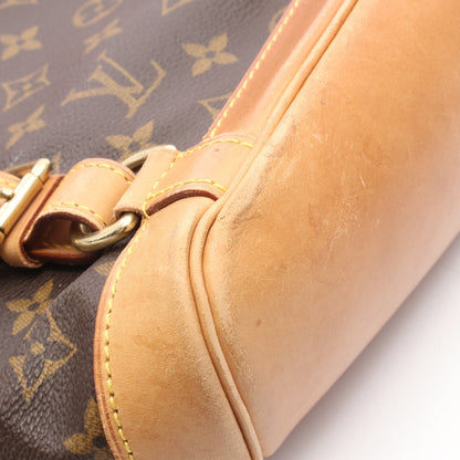 モンスリMM モノグラム バックパック リュックサック PVC レザー ブラウン ルイヴィトン バッグ LOUIS VUITTON