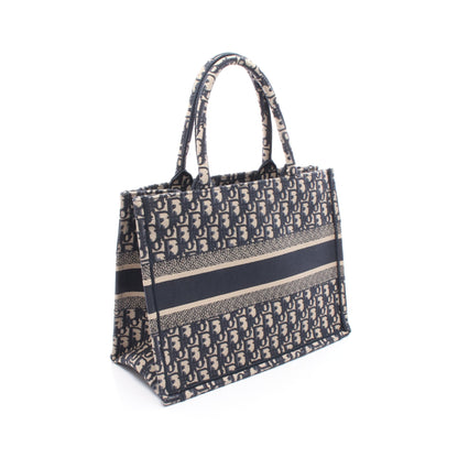 BOOK TOTE ブックトート ミディアム ハンドバッグ トートバッグ キャンバス ネイビー ベージュ クリスチャンディオール バッグ Christian Dior