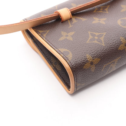 ポシェットフロランティーヌ モノグラム ボディバッグ ウエストバッグ PVC レザー ブラウン ルイヴィトン バッグ LOUIS VUITTON