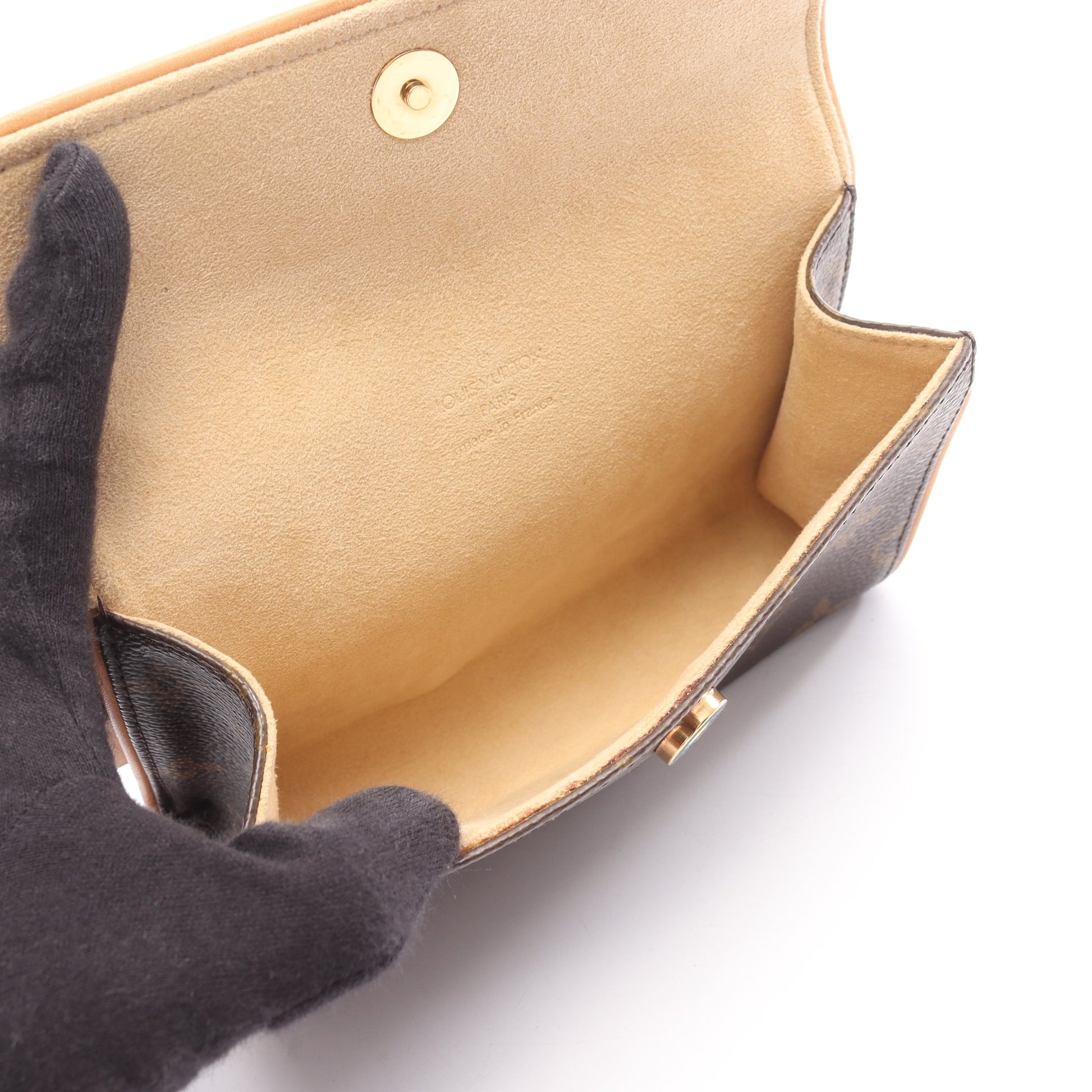 ポシェットフロランティーヌ モノグラム ボディバッグ ウエストバッグ PVC レザー ブラウン ルイヴィトン バッグ LOUIS VUITTON